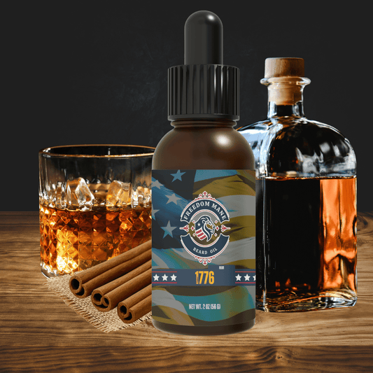 1776 – Spiced Rum Heritage Beard Oil 2oz Wholesale - Freedom Mane
