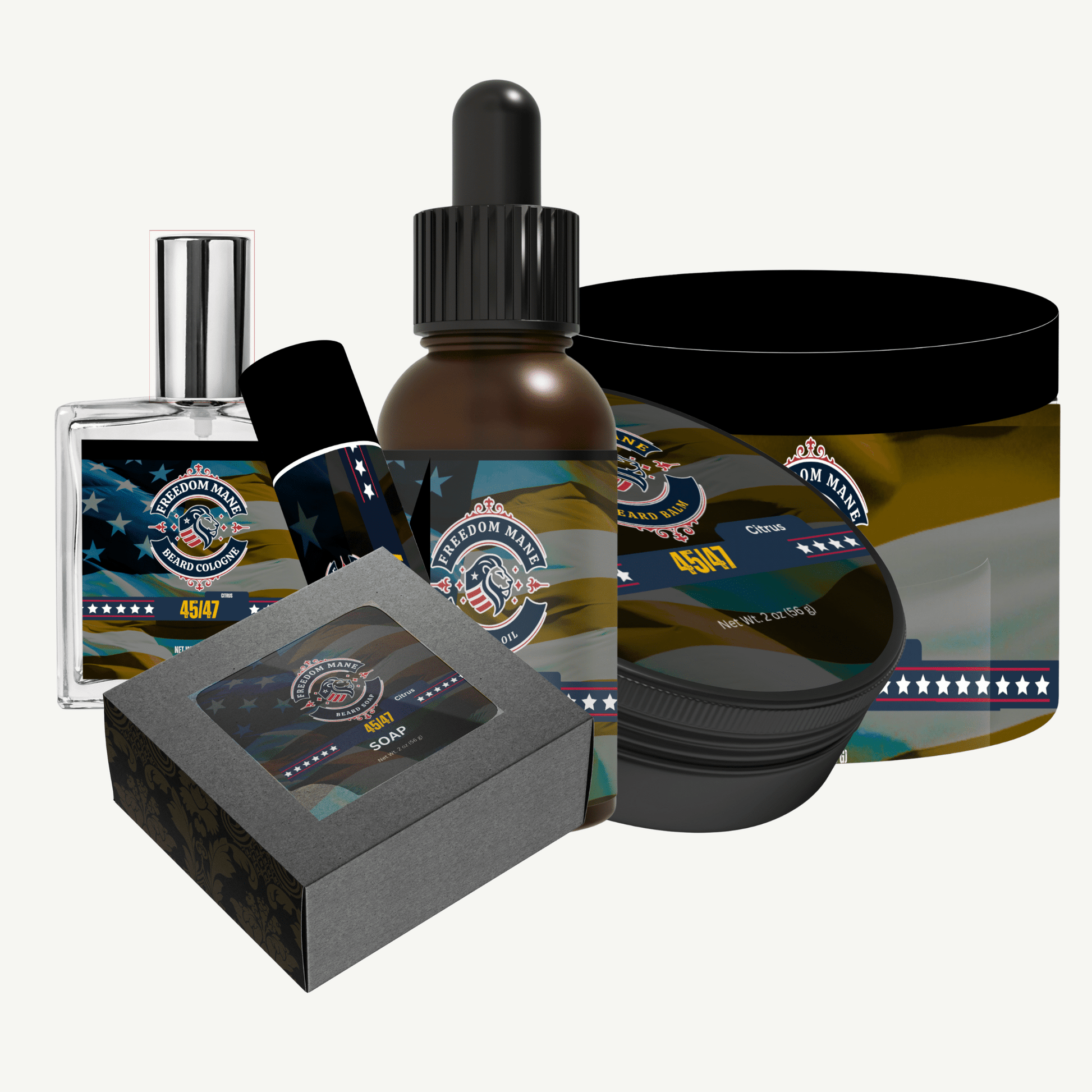 45/47 Citrus™ Full Beard Arsenal Kit - Freedom Mane