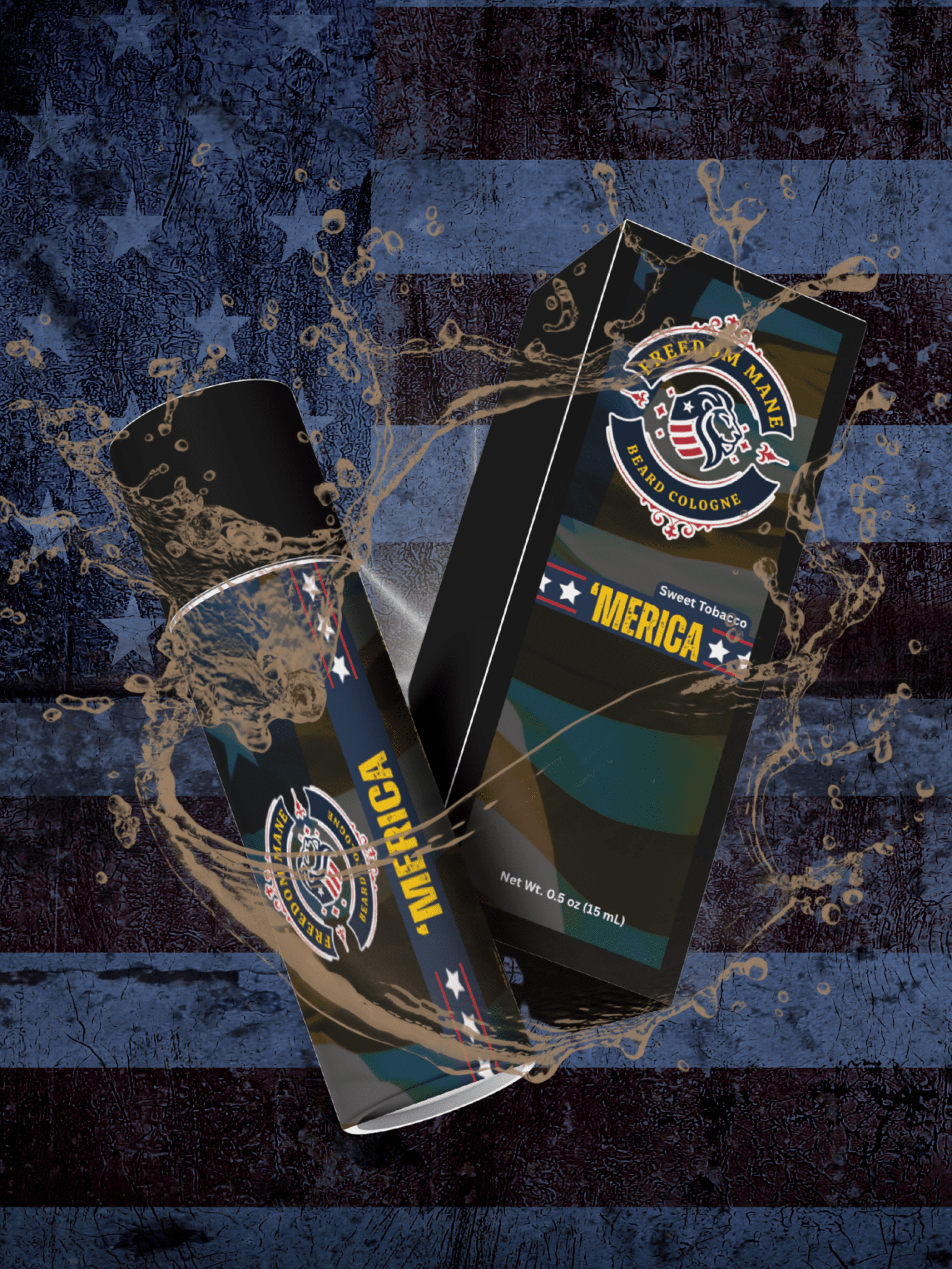 ’MERICA Mustache Wax Stick – Sweet Tobacco Wholesale - Freedom Mane