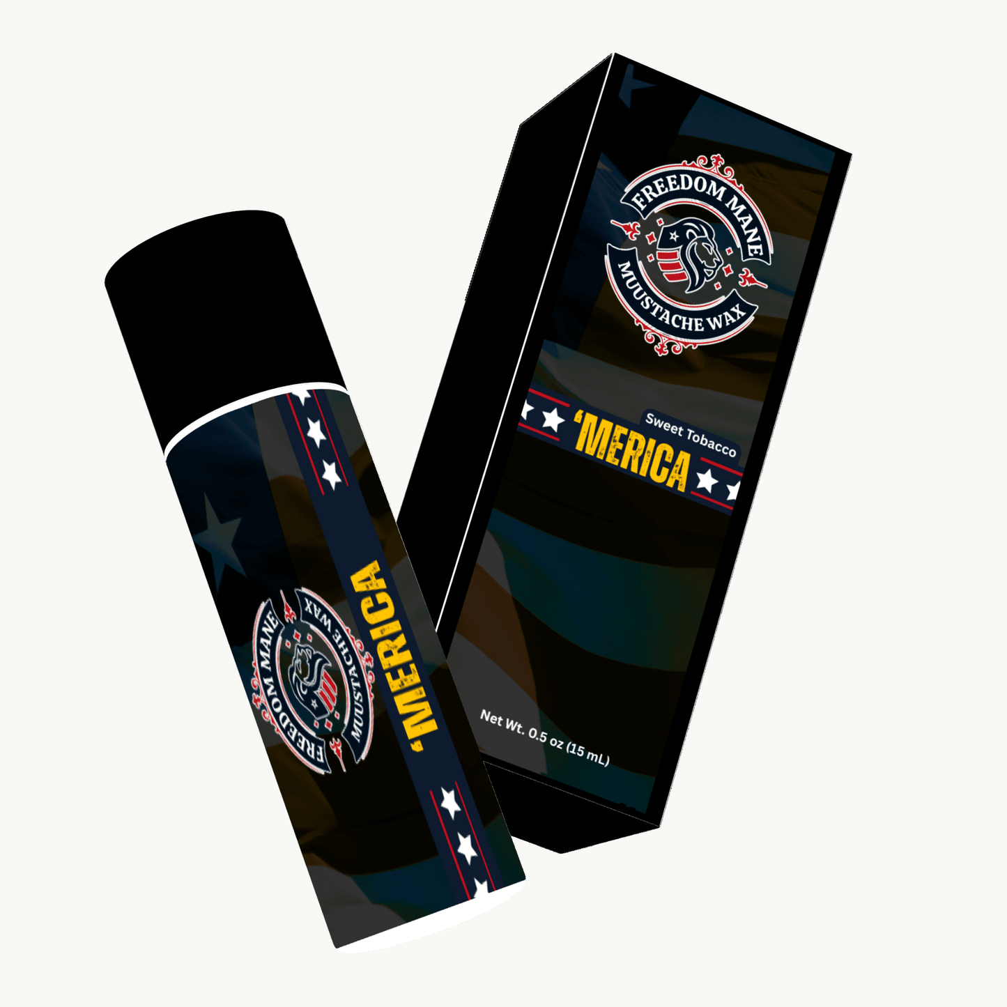’MERICA Mustache Wax Stick – Sweet Tobacco Wholesale - Freedom Mane