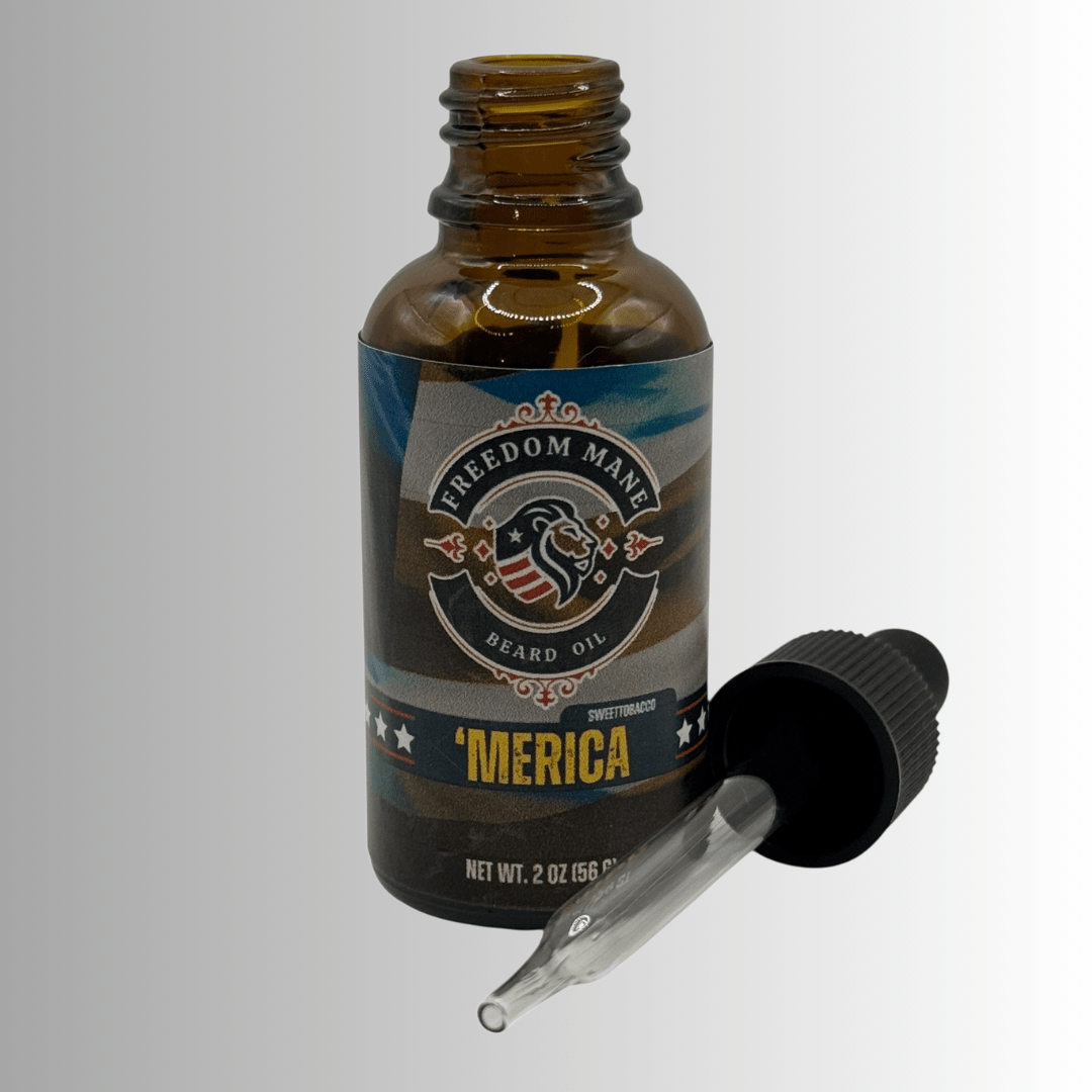 ‘Merica – Sweet Tobacco Spirit Beard Oil 2oz Wholesale - Freedom Mane