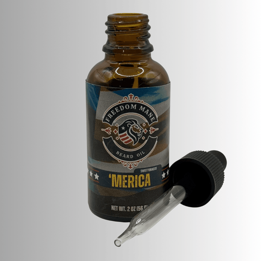 ‘Merica – Sweet Tobacco Spirit Beard Oil 2oz Wholesale - Freedom Mane