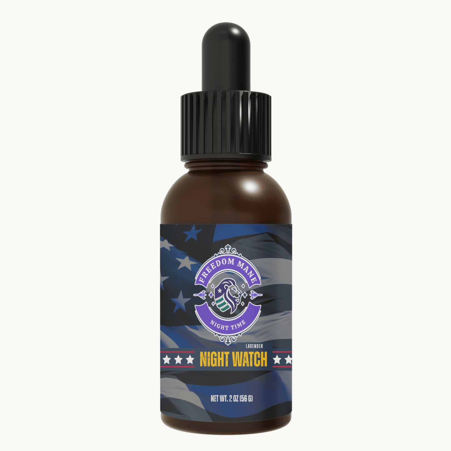 Night Watch – Lavender Calm Beard Oil 2oz - Freedom Mane