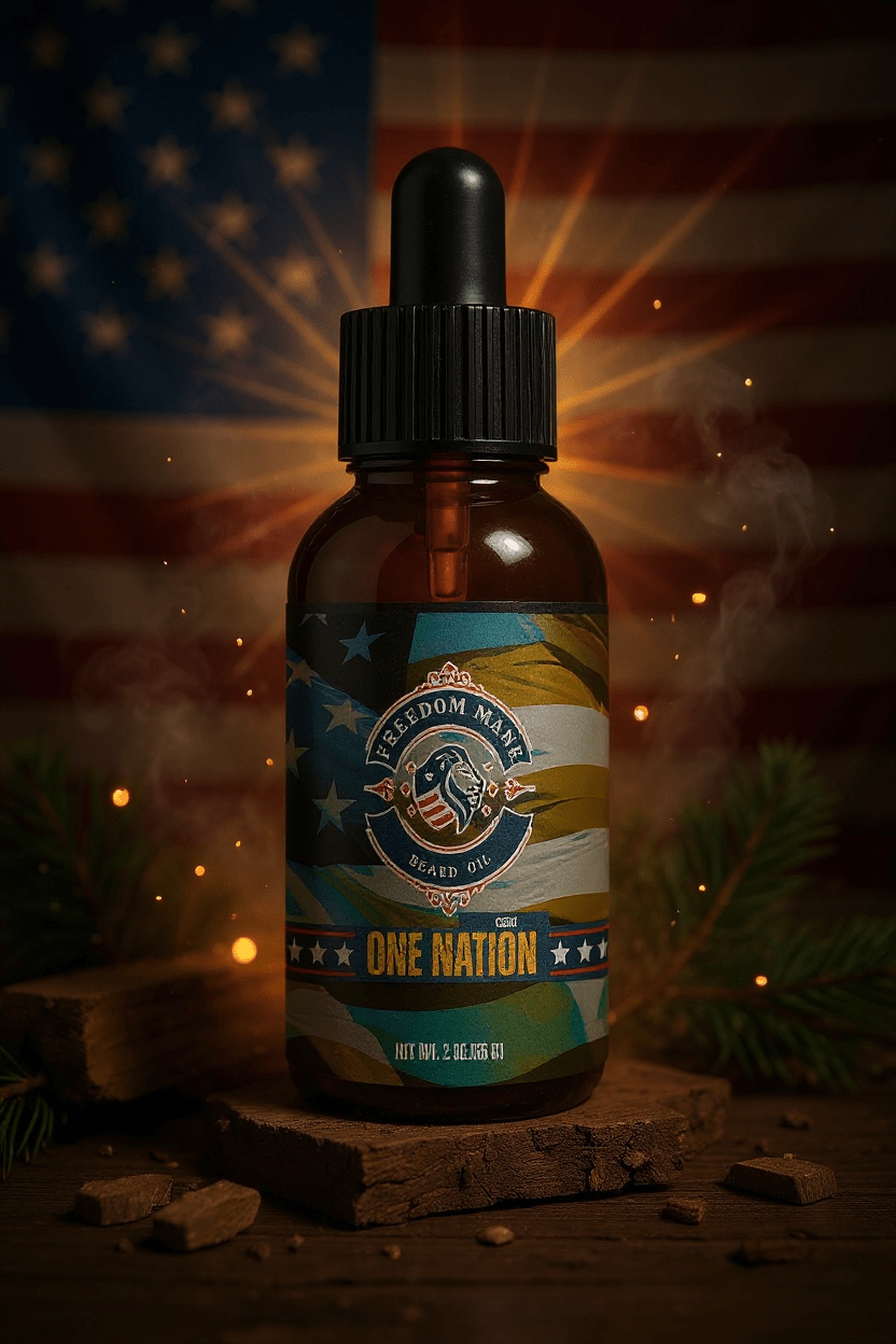One Nation – Cedar Beard Oil 2oz Wholesale - Freedom Mane