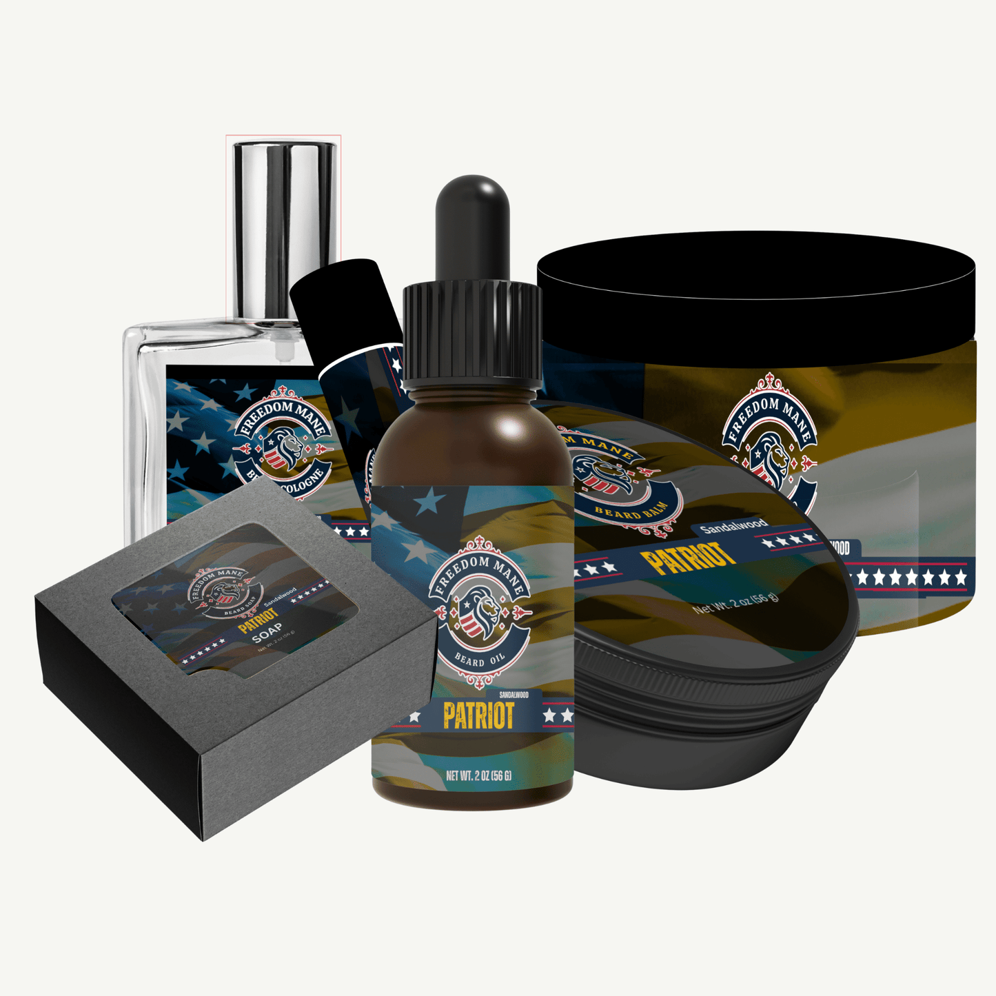Patriot Sandalwood™ Full Beard Arsenal Kit - Freedom Mane