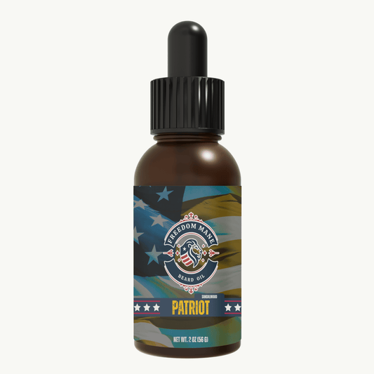 Patriot – Sandalwood Honor Beard Oil 2oz Wholesale - Freedom Mane