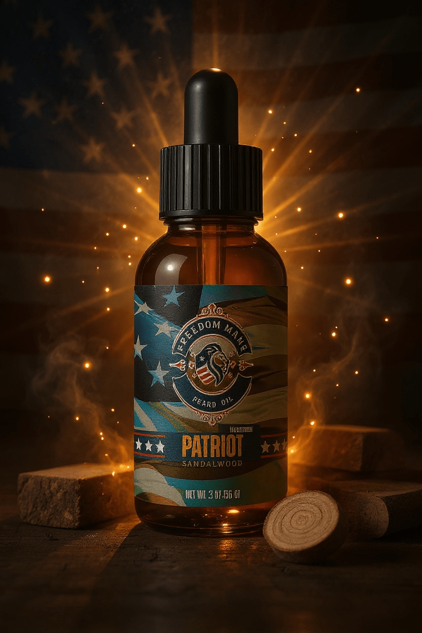 Patriot – Sandalwood Honor Beard Oil 2oz Wholesale - Freedom Mane