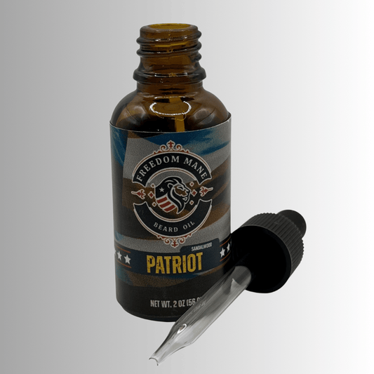 Patriot – Sandalwood Honor Beard Oil 2oz Wholesale - Freedom Mane