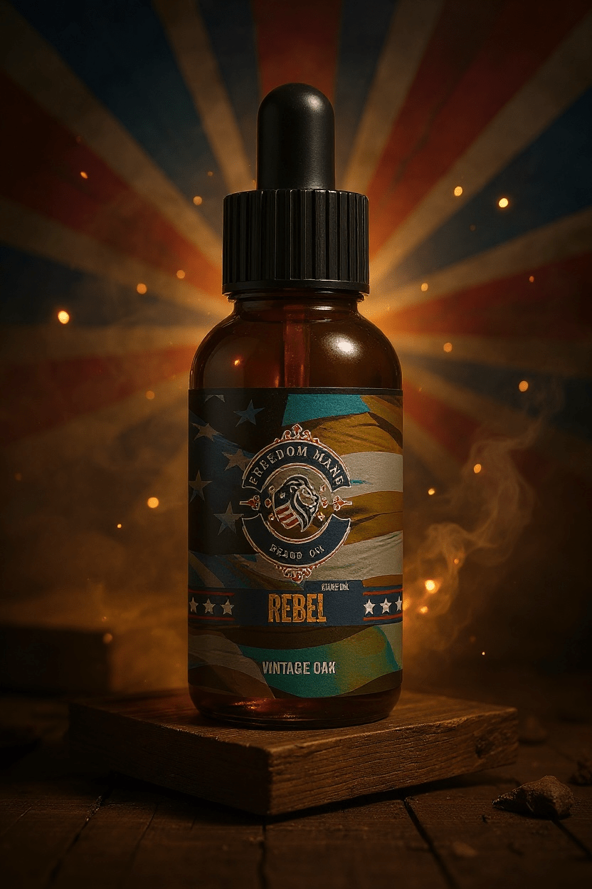 Rebel – Vintage Oak Resolve Beard Oil 2oz Wholesale - Freedom Mane